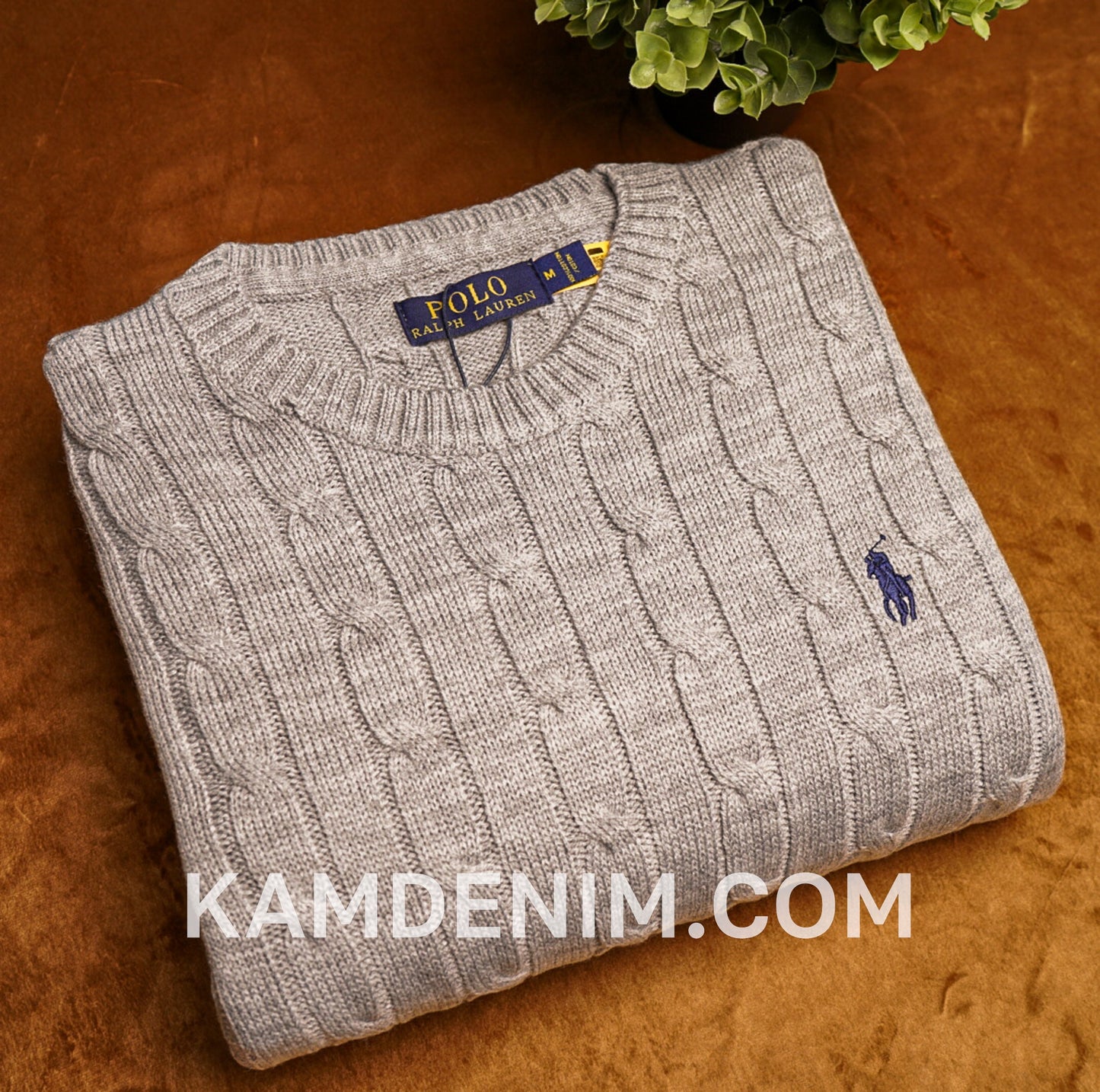 Tricot RL 2017 Jakard 100% Coton S / gris