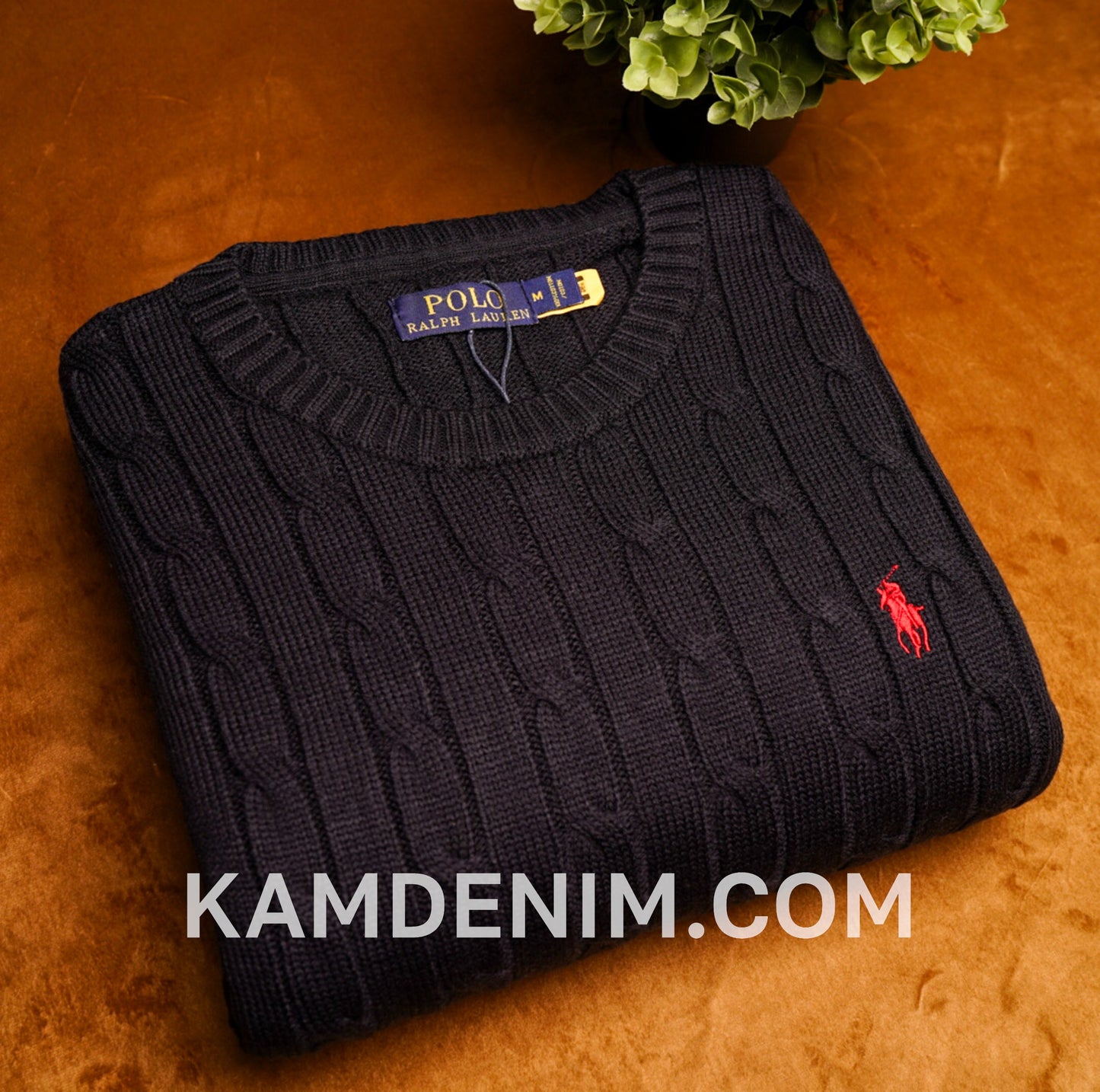 Tricot RL 2017 Jakard 100% Coton S / noir