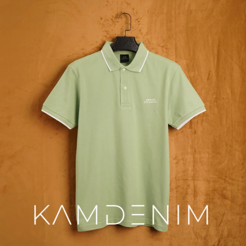 Polo Arm 1018 Piqué 100% Coton S / Vert