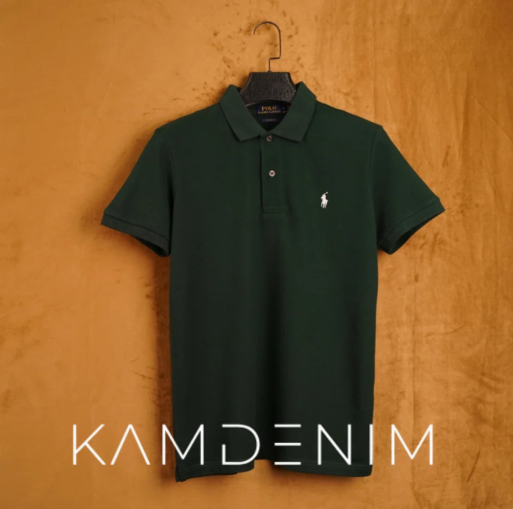 Polo Rl 1014 Piqué 100% Coton S / Vert Militaire