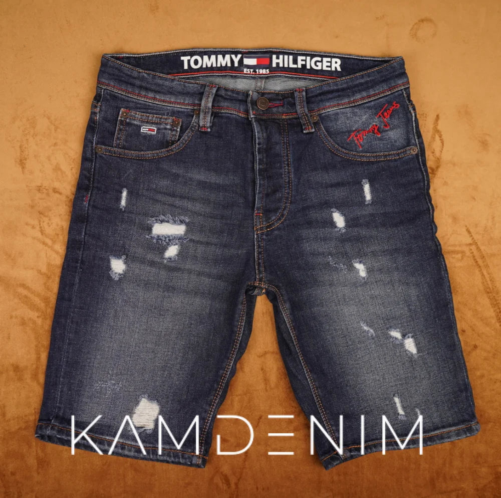 Short Jeans Tm Tcherg Bleu Marine 4057